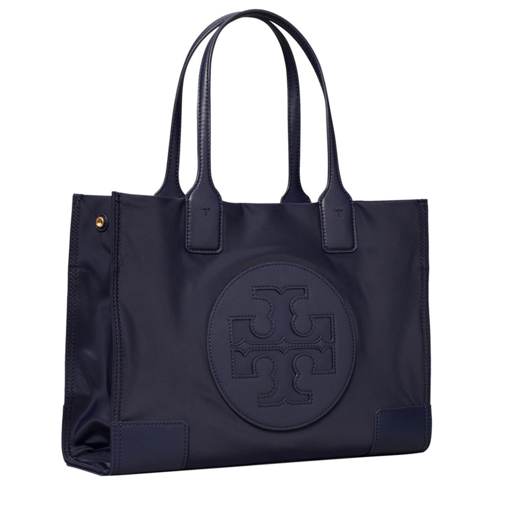 Tory Burch Ella Mini Tote in Tory Navy NWT - Picture 2 of 8